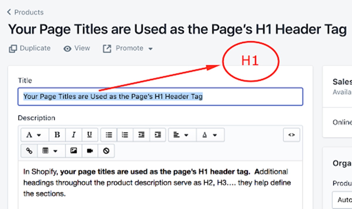 Add keywords to H1 header