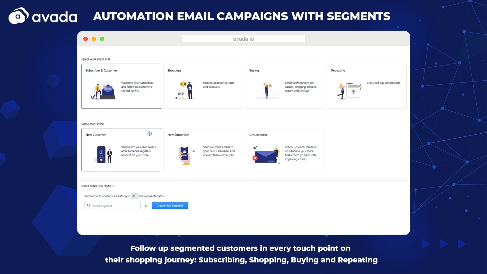 Automation features in AVADA Email Marketing