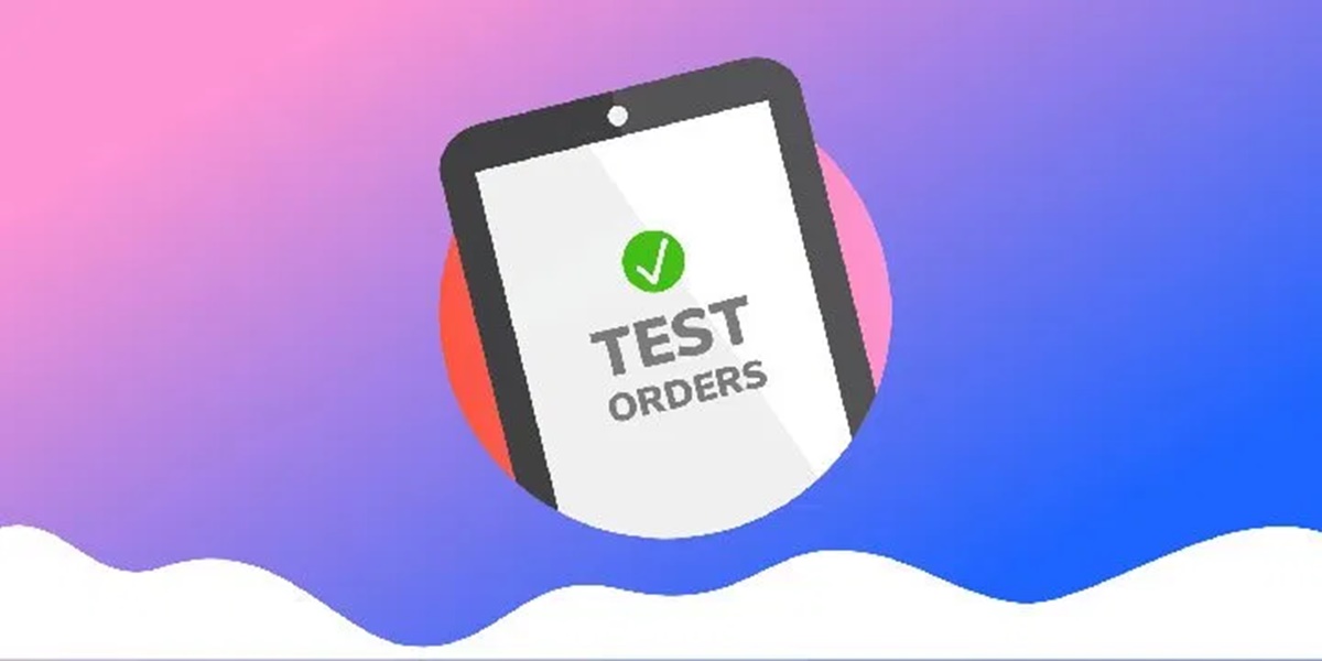 What is the test order on Shopify?