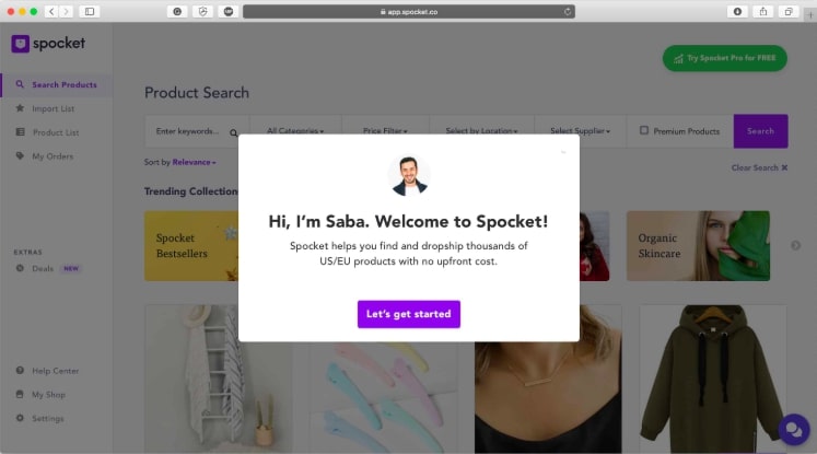 Getting started with Spocket
