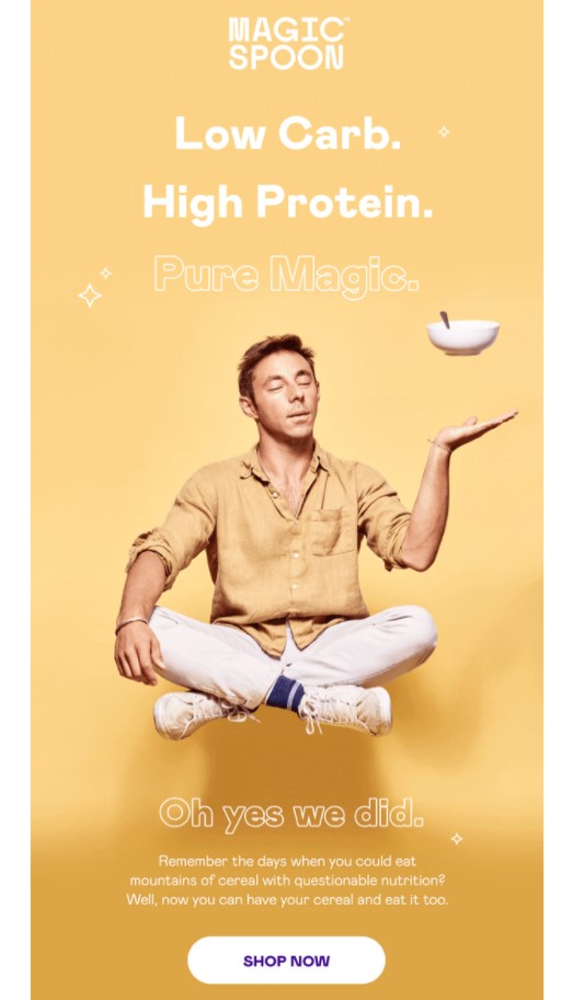 Magic Spoon Cereal features a compelling image