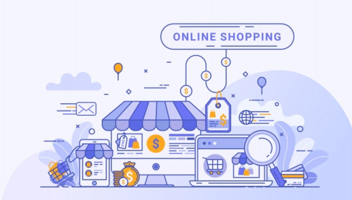 The market of online shopping