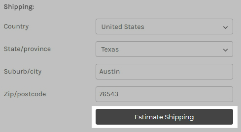 Estimate shipping