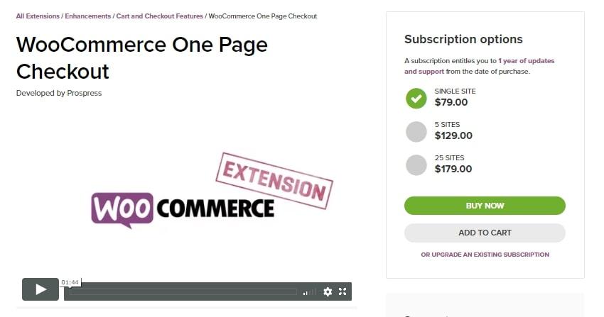 WooCommerce one-page checkout