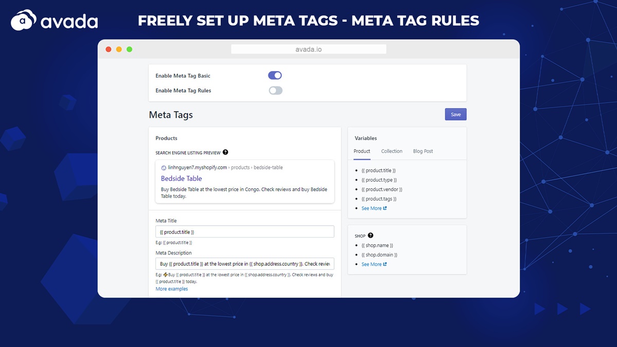 Meta tag optimization