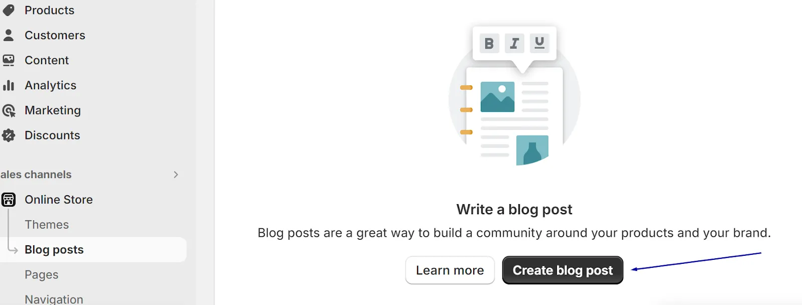 Access the Blog Creation Tool 2