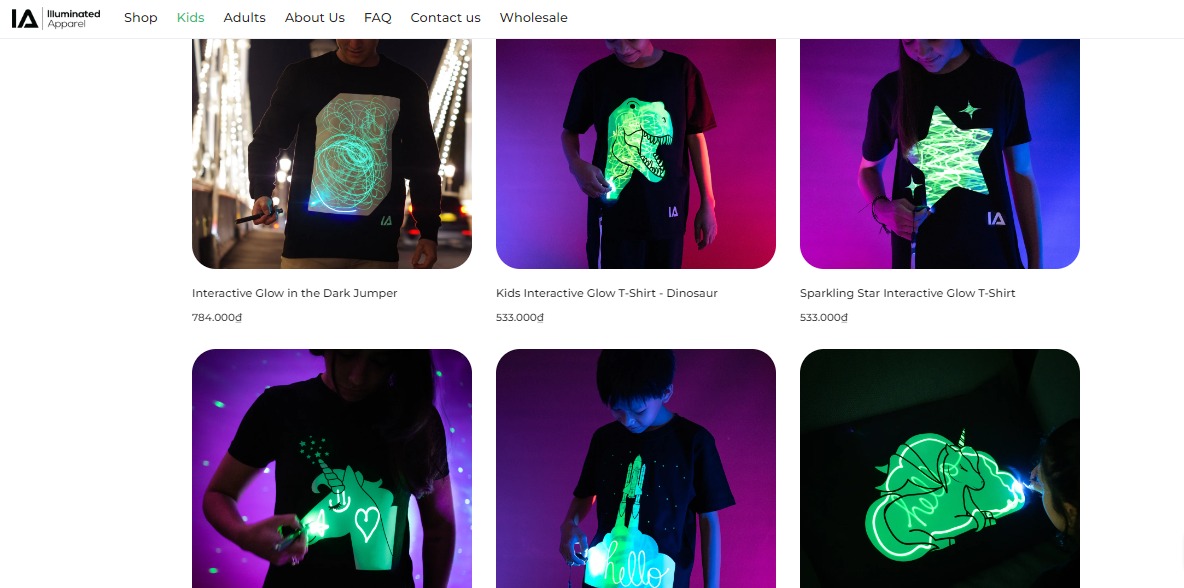 Illuminated Apparel: Innovative Glow-in-the-Dark Design