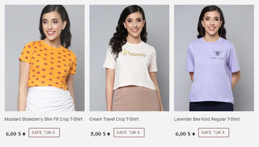 Trendphoria: Women's T-shirt Design