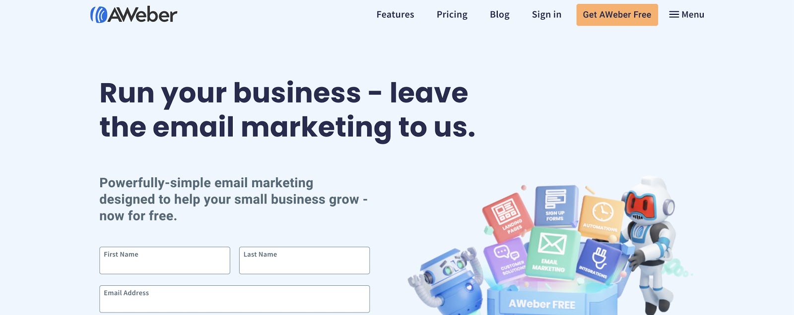 AWeber email marketing