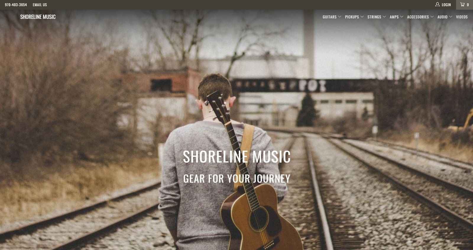 Shoreline Music's Shopify music store