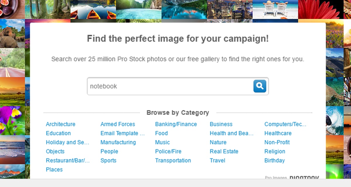 Constant Contact's gallery for stock images