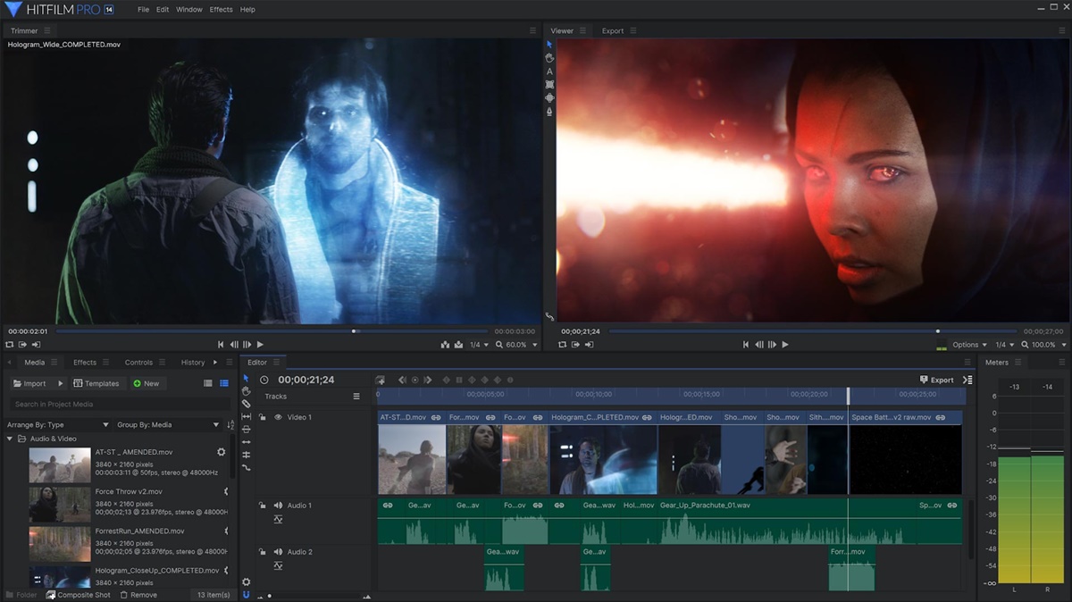 lightworks video editor ligthings