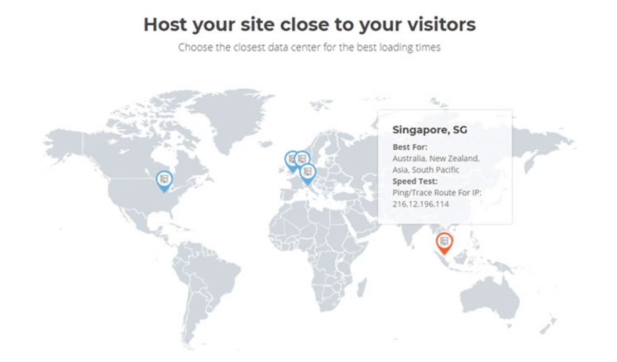 Host your site close to your visitors